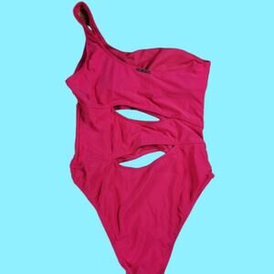 Juicy Couture One Strap Bathing Suit Cut Outs Vacation Beach Bikini Swimsuit